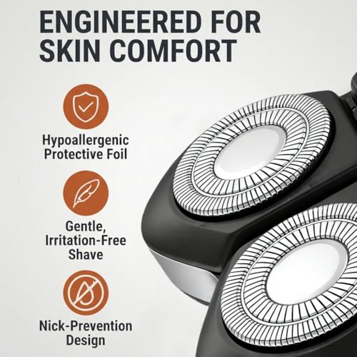 5 Head Shaver Replacement Blade Refills compatible with Freebird Foil Shavers Head for Women (White/3PCS)