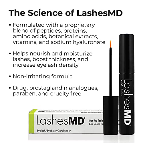 Eyelash Growth Serum & Eyelash Conditioner for Naturally Fuller Looking Eyelashes and Eyebrows In As Little As Four Weeks