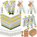 Leelosp 50 Sets Capri Lemon Hand Cream and Lip Balm Nail File Gift Bulk Summer Lemon Party Favors Wedding Favor for Guest Travel Size Hand Lotion Lip Balm Gifts Set Bridal Baby Shower Birthday