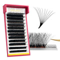Premade 10D Lash Extensions, 900+ Pieces 0.07mm C Curl MIX8-15mm 12 Rows/Tray Large Quantity, Natural Soft Lightweight Eyelashes Grafting for Lash Artists, Beauty Salon(Black-0.07-C-MIX8-15mm)