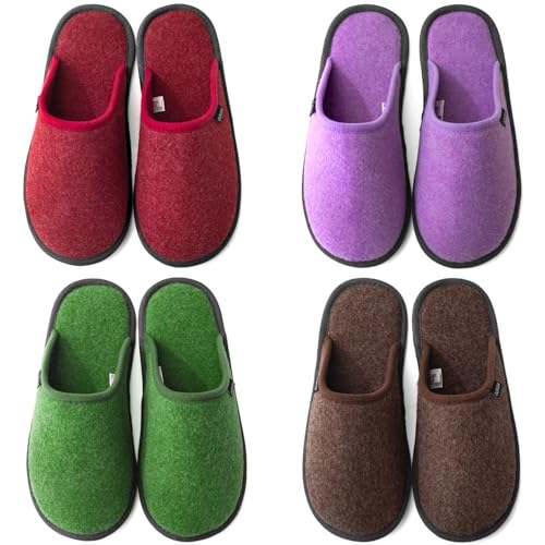 House Slippers for Guests Non-Disposable Washable Spa Slippers Set Non-Slip for Spa, Hotel, Party Guest and Travel