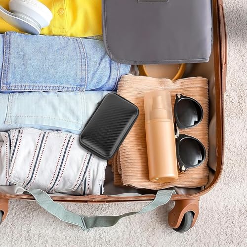 Linkidea Travel Shaver Case, Protective Mini Electric Razor Storage Bag, Compatible with Braun M60, M90, Portable Shaver Holder (Black)