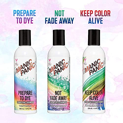 MANIC PANIC Not Fade Away Color Safe Shampoo for Women & Men ? Sulfate-Free, Cruelty-Free & Vegan Shampoo for Color Treated Hair ? pH Balanced With Nourishing Sunflower & Herbal Extracts (8oz)