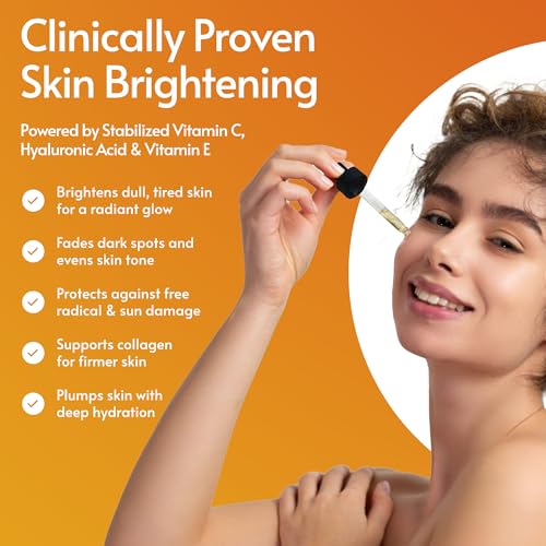 Sylk Vitamin C Serum For Face with Hyaluronic Acid & Vitamin E ? Brightening Serum ? Treatment for Anti Aging, Dark Spots, Tone, Fine Lines & Wrinkles - Microneedling - Korean Skincare - 2 fl oz
