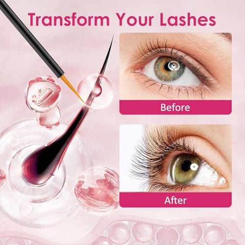 Eyelash Growth Serum Volumizing Lash Serum For Eyelash Growth Longer & Thicker Lash Enhancing With Natural Formula Vegan & Cruelty-Free (8 mL)