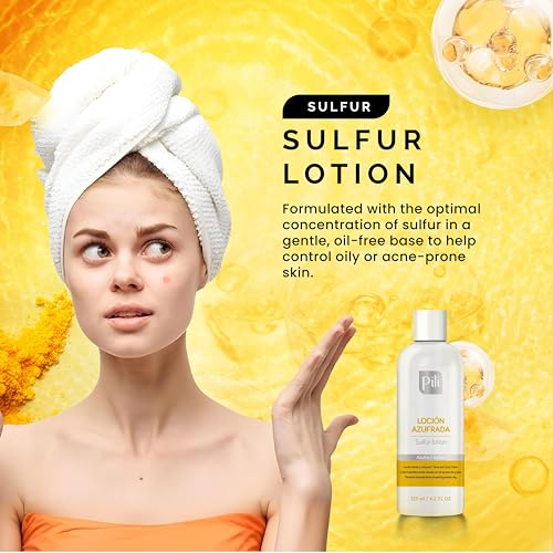 Pili Sulfur Lotion ? Helps Control Oily Skin & Reduce Shine ? Lightweight Face & Body Skincare ? Fast-Absorbing & Non-Greasy Formula ? 4.2 fl. oz.