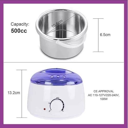 Professional Electric Wax Warmer and Heater for Soft, Paraffin Warm Cr?me and Strip Wax | Wax Melter for Hair Removal with Adjustable Temperature for Salon Quality Results