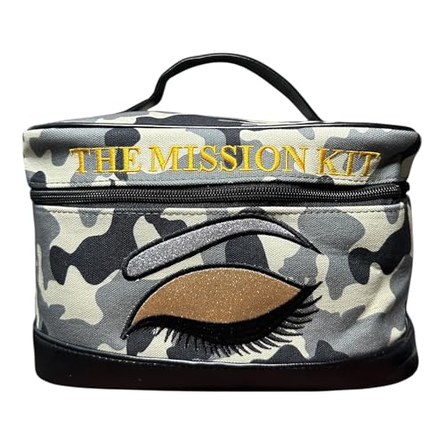 Beyond Shadow Ops¢â Mission Kit ? Makeup, Toiletry Bag & Travel Cosmetic Organizer with Secure Compartments, Gift for Travelers and Makeup Lovers