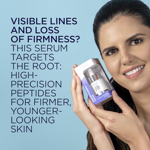 Dernier Peptide Serum for Face 5% - Powerful Multi-Peptide with Hyaluronic Acid Serum Skin Hydrating Brightening Dark Spot Treatment Anti-Aging Reduces Fine Lines & Wrinkles Antioxidant Glow (1 fl oz)