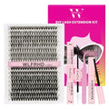 Lash Clusters Kit 320 Pcs DIY Individual Cluster Lashes D Curl Lash Extension Kit with Eyelash Bond and Seal, Remover, Tweezers Applicator for False Eyelashes Extensions at Home(30D 40D-9-16mix Kit07)