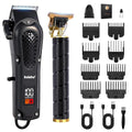 Professional Hair Clipper and Shaver Set, Hair Clippers for Men, T-Shaped Sideburn Trimmers, Cordless Hair Clippers and Shaving Kit.