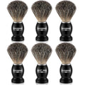 Groomsmen Gift Set of 6 Badger Hair Shaving Brushes with Ergonomic Wooden Handles for Weddings and Celebrations, Best Man, Groomsmen Gifts Wedding Favor