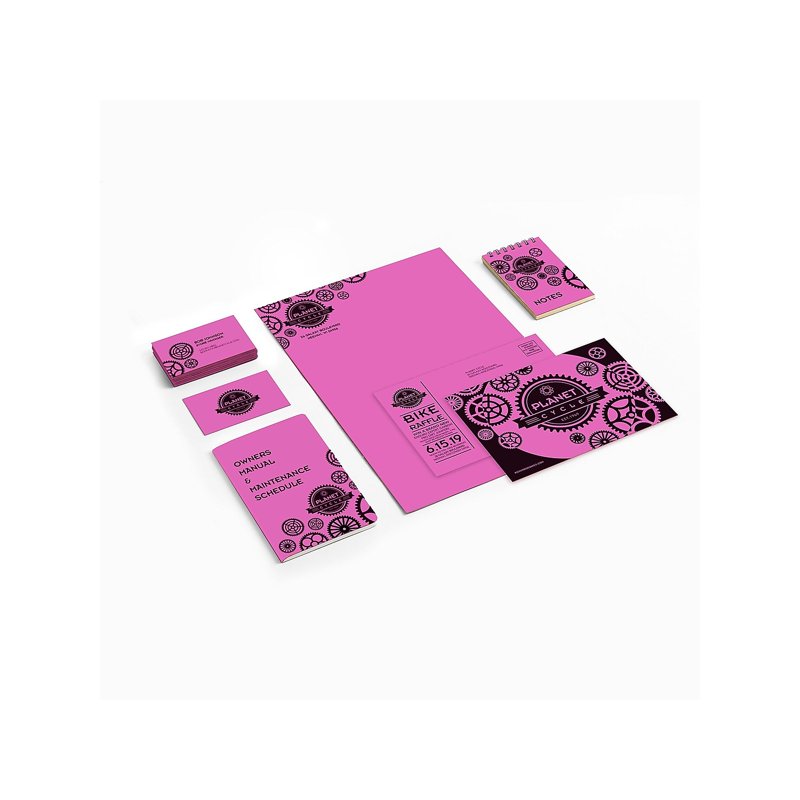 Color Cover Stock - Orchid - 250 Sheets, Bright Cardstock for Crafts & Printing
