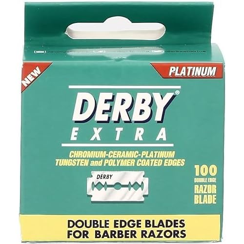 Derby Extra Double Edge Safety Razor Blades - Pack of 100 Blades