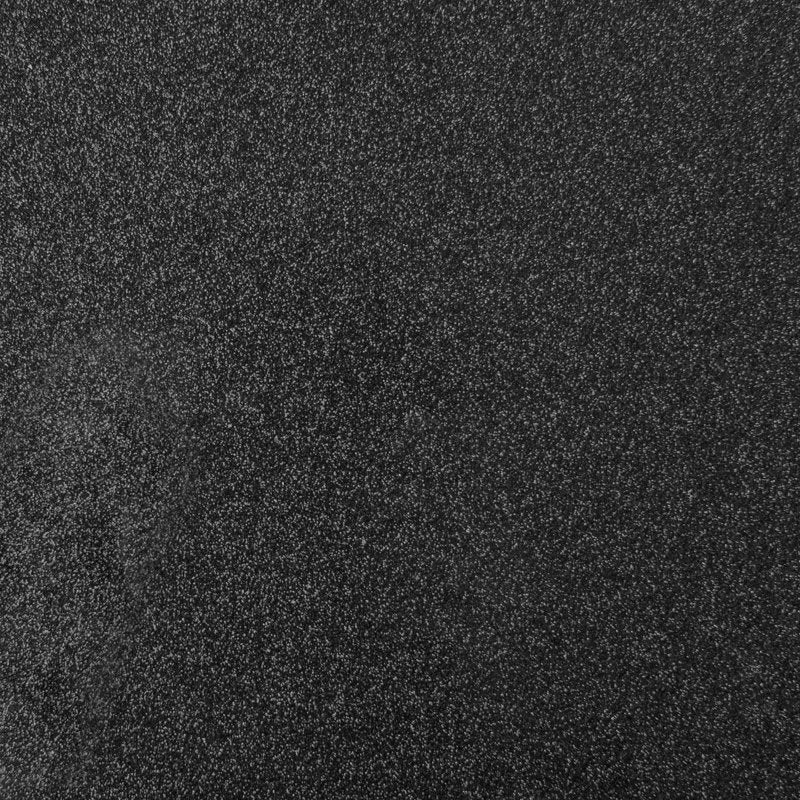 Glitter Iron-On Vinyl for Cricut Machines - 9 ft Black