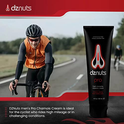 dznuts - Men's Pro Chamois Cream and Women's Bliss Chamois Cream - Anti-Chafing Cream for Saddle Sores, Rubbing, and Inner Thigh Friction for Cyclists, Runners, Triathletes (4 fl oz Each)