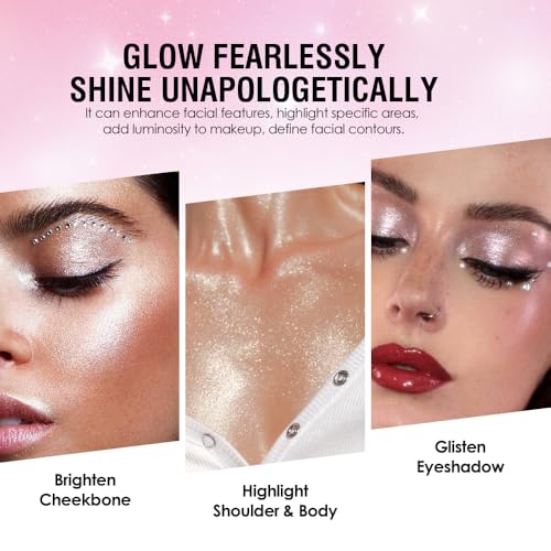 8-Color Eyeshadow Palette, Platinum Crystal Cool, Silver Gray Metallic Shimmer Shades, Long-Lasting Waterproof Formula, Smooth Blendable Eye Makeup for Elegant & Cool Tone Looks