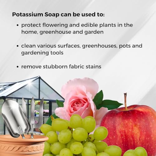 Ecoworm Organic Potassium Soap Concentrate ? Plant-Based Horticultural Formula | Natural Potassium Soap for Plants & Garden Care | Concentrated Organic Soap for Dilution (34 fl oz)