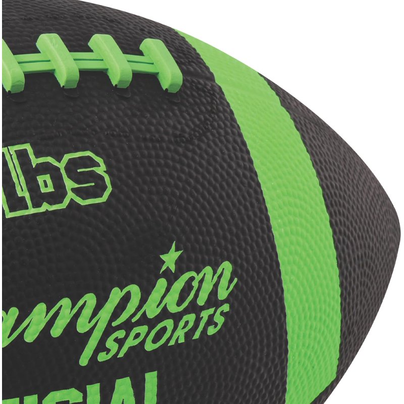 Weighted Football Trainer 3lb - Official Size, Green/Black for Arm Strength & Passing