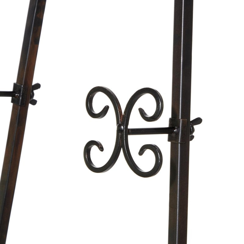Adjustable Floor Easel for Art and Sign Display - 3 Tier, Black