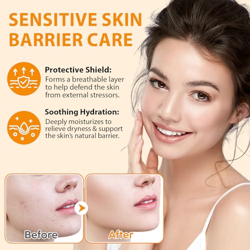 Grass-Fed Beef Tallow Cream with Frankincense and Castor Oil 2.1 fl.oz, Raw Honey for Skin Care,Face & Body Moisturizer for Skin,Sensitive Skin & Dry Skin Age Defying, Eczema All-Purpose Balm