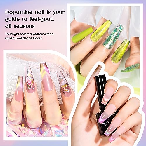 MIZHSE 100ML No Wipe Gel Top Coat 9D Cat Eye Gel Nail Polish 8 Colors