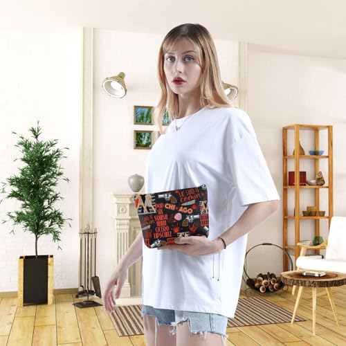 WCGXKO Musical Gift Musical Inspired Gift Six Squish Uh Uh Cicero Lipschitz Cosmetic Bag (Chi Music)