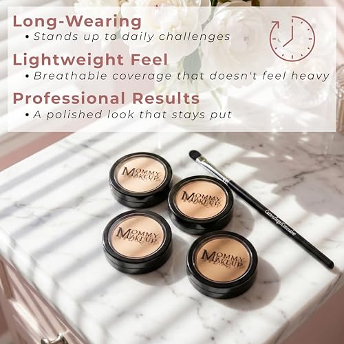 Mommy's Little Helper Concealer in Bright Eyed (Light) - Under Eye Concealer, Face Coverup, Eyeshadow Base | Stays On All Day, Covers Dark Circles, Blemish & Bruises by Mommy Makeup
