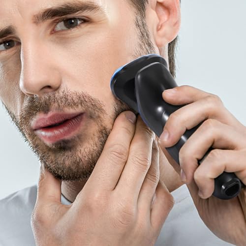 4-in-1 Electric Shaver for Men, All-in-One Men's Grooming Kit, Rechargeable Waterproof Men Electric Shaver, Wet & Dry Shaving with Cordless Beard, Nose Hair Trimmer
