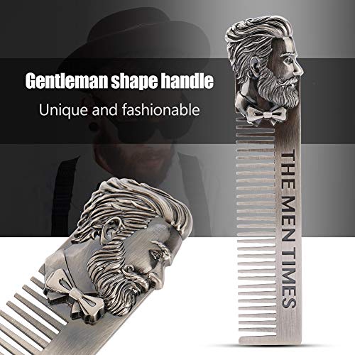 Mini Beard Comb Stainless Steel Beard Comb Portable Beard Comb Mustache Comb Steel Beard Combs For Hair Salon And Household