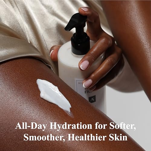 Atom Fresh Body Lotion for Women, Hydrating & Firming Body Moisturizer for Dry Skin, Ceramide & Niacinamide Skin Barrier, Non-Greasy Vitamin E Lotion, Sweet Jasmine Scent, 13.5 fl oz