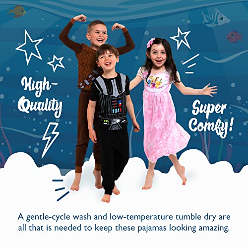 Nickelodeon Boys' Baby Shark 2-pack Footless One Piece Cotton Pajamas, Snug-fit Pajamas, Soft & Cute for Kids