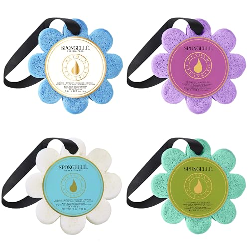 SPONGELL? Wild Flower Body Wash Infused Buffer Bundle