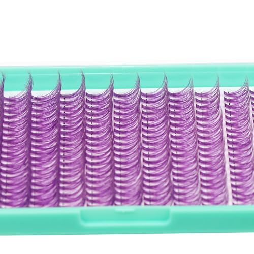 Bodermincer 7D/10D/20D/30D/40D/50D/60D/80D/100D Lash Cluster 240pcs D Curl Individual Cluster Eyelashes Fluffy false Eyelashes Extension Lash Cluster DIY at Home (20D Purple-14-16-18mm MIX)