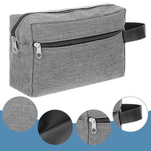 MAQUITA 12 Pcs Travel Toiletry Bag for Women Men Large Water Resistant Shaving Hanging Cosmetic Bag with Handle and Divider Storage Travel Pouch Case for Cosmetics Toiletries Accessories