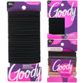 Goody Ultimate Daily Elastics Kit 48-Count | Ouchless No-Damage Hair Ties for Women & Men | 30 Black Elastics + 10 Neutral Seamless + 8 Black Seamless Ponytail Holders for All Hair Types