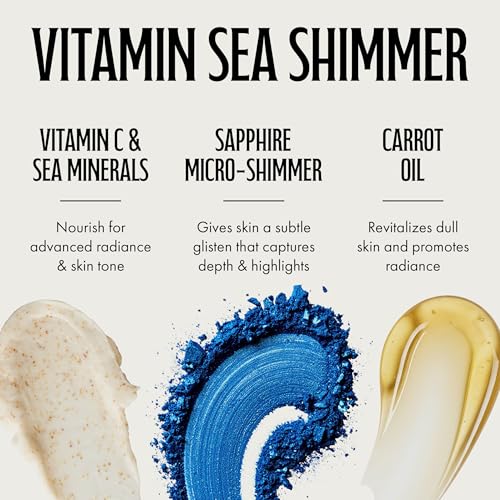 Tan Inc Sea It To Believe It Tanning Lotion, 300X Sapphire Hue Anti-Orange Shimmer with Vitamin C, Sea Minerals & Carrot Oil, 13.5 Fl Oz