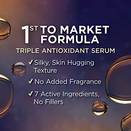 IT Cosmetics Confidence in Your Beauty Sleep Triple Antioxidant Brightening Serum ? 24HR Hydration ? Anti-Aging ? 12% Vitamin C Serum - Fragrance Free ? All Skin Types, 1.0 fl. Oz