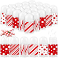 50 Pcs Christmas Lip Balm Bulk Mini Candy Cane Peppermint Flavor Lip Balms Bulk Christmas Stocking Stuffers Xmas Party Gifts Small Thank You Employee Appreciation Gifts for Women Men (Mixed Candy)