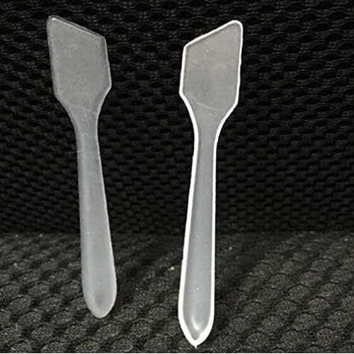 100PCS Translucent Makeup Frosted Tip Spatula Cosmetic Mask Spatula for Mixing and Sampling,Disposable Mask Stick Cream Mixing Spatulas Spoon Makeup Cosmetic Make Up Tools