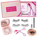 Dual Magnetic Eyelashes, Magnetic Eyelashes Without Eyeliner 4D Natural Look Reusable Easy to Wear, Soft Magnets False Eyelashes with Applicator No Glue, Charming Queen