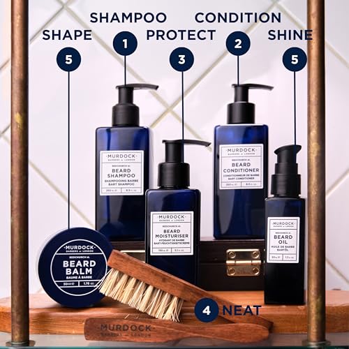 Murdock London Beard Oil for Men - Natural Scent Beard Oil for Healthy growth & Nourishment - Provides Glossy finish - 50 ml