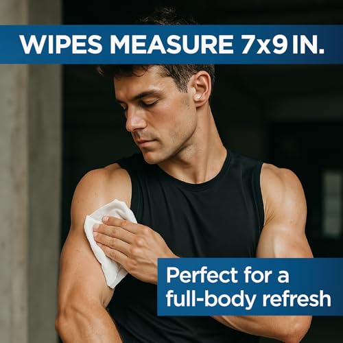 Defense Soap Body Wipes with 100% Natural Tea Tree Oil and Eucalyptus Oil | Post Workout, Sport, Wrestling, Camping, Shower Wipes for Men and Women. 40 Count (Pack of 4)