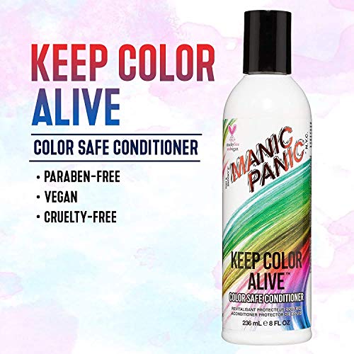 MANIC PANIC Not Fade Away Color Safe Shampoo for Women & Men ? Sulfate-Free, Cruelty-Free & Vegan Shampoo for Color Treated Hair ? pH Balanced With Nourishing Sunflower & Herbal Extracts (8oz)