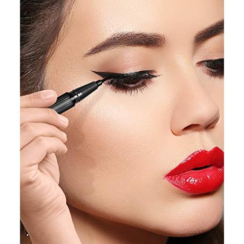 Kokie Retractable Liquid Eyeliner, Pointed Felt Tip, Waterproof & Smudge Free, Long-lasting, Vegan, Cruelty-Free