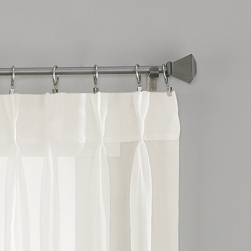 Indoor Sheer Curtain Panel - Voile Pinch Pleat, Light-Filtering Window Treatment