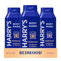 Harry's Men's Body Wash - Redwood - 18 fl oz - Shower Gel for Men - No Parabens,Sulfates,or Dyes,(Pack of 6)
