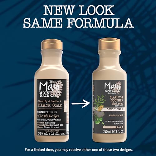 Maui Moisture Clarify & Soothe + Black Soap Conditioner, Hydrating, 13 fl oz