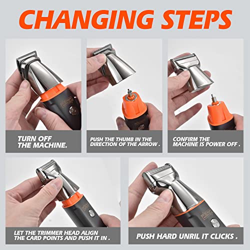 DSP¢ç Beard Trimmer Rechargeable Body Grooming Sets Facial Hair Shaver for Nose Ear Public Hair Cutting Machine IPX7 Waterproof