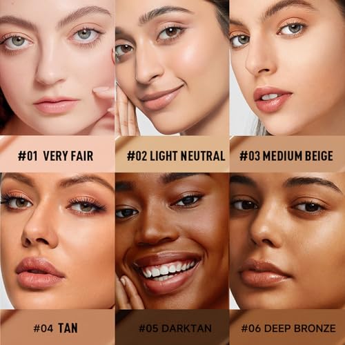 Liquid Concealer - Moisture Under Eye Brightener Concealer Makeup Full Coverage Lightweight, Vegan (Edium Beig)